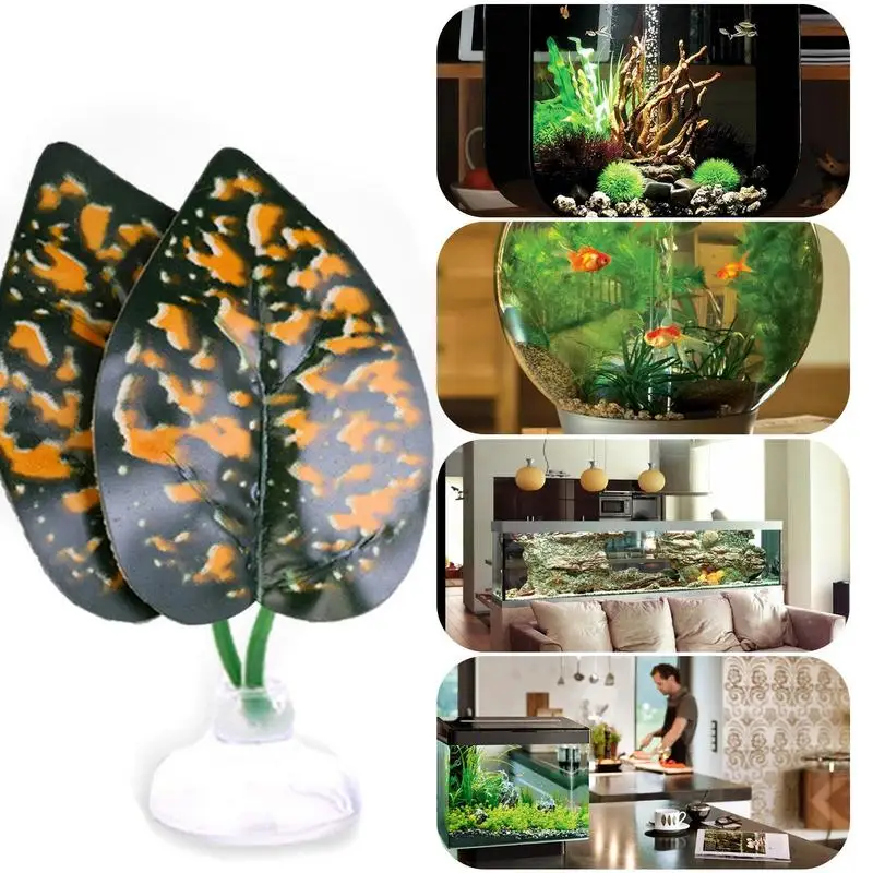 Acquario Betta Leaf Artificial Plant Fish Oviposition Rest Bed Fish Tank Floating Bed Leaf Hammock Fighting Fish Aqarium Decor