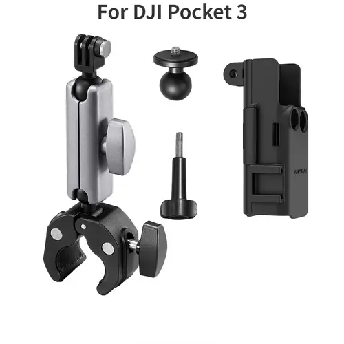 Motorcycle Clip Handle Holder Base with Frame Adapter for DJI Osmo Pocket 3 /Pocket 1/2 Gopro Action Camera Gimbal Accessories - Image 8