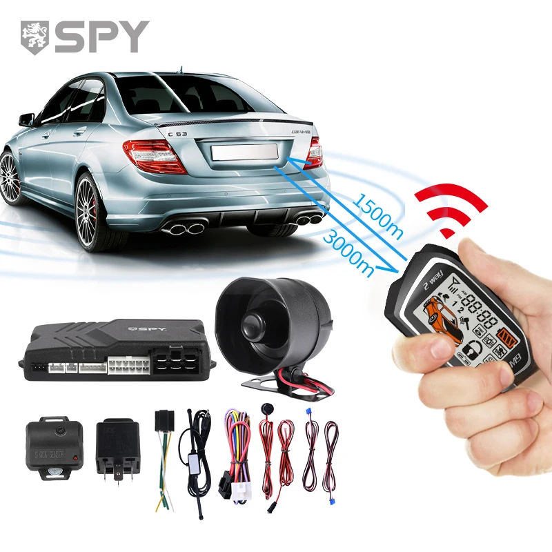 

SPY Plastic K9 Classic Touch Sensitive Plc Car Alarms Security Key Fobs Siren