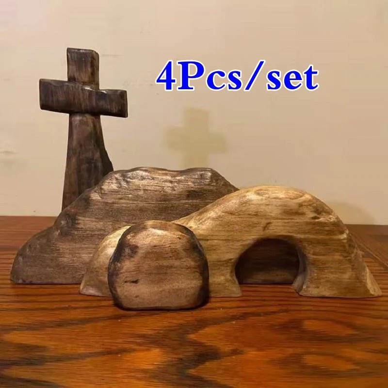 

Easter Decoration Scene Wooden Decoration Wooden Cross Resurrection Scene Decor The Empty Tomb Wooden Nativity Set Home Decor