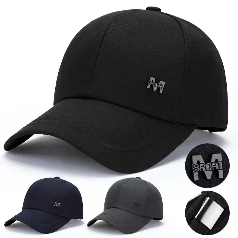 

Baseball Cap Men's Small M Label Outdoor Casual Duck Tongue Cap Spring and Autumn Sun Hat Men's New Hat Breathable Style