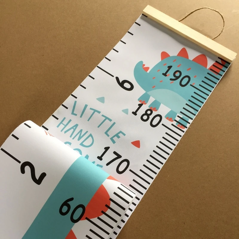 Portable Kids Height Measurement Chart Ruler Room Decor Wall Decor Stylish Height Meter Wood Frame Home Ornaments
