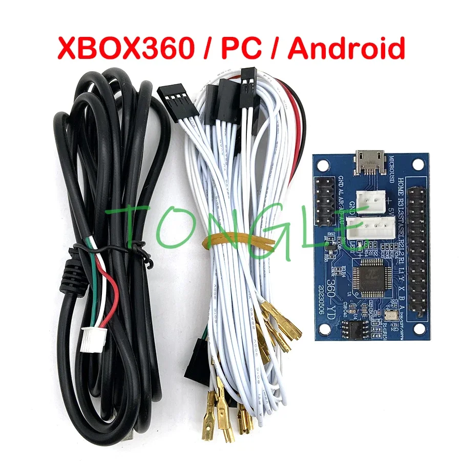 전선이 있는 아케이드 MAME 게임 조이스틱, USB 인코더, 1-2 인용 컨트롤러, PC, PS3, PS4, 안드로이드, IOS, XBOX360, 무선, 유선