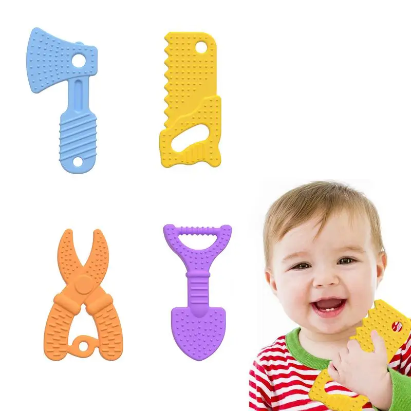 4 шт., силиконовые игрушки-прорезыватели для зубов 4 5 шт силиконовые зубные грызунки для зубов