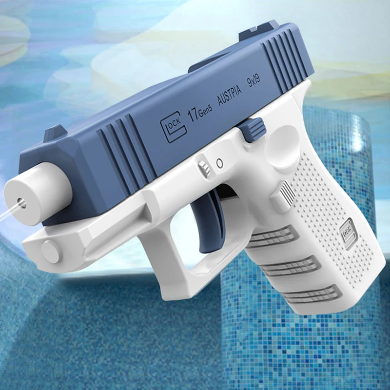 Mini Water Guns Children's Interactive Water Toy Spray Gun Summer Gift Toy with Linkage Rear Seat Continuous Fire