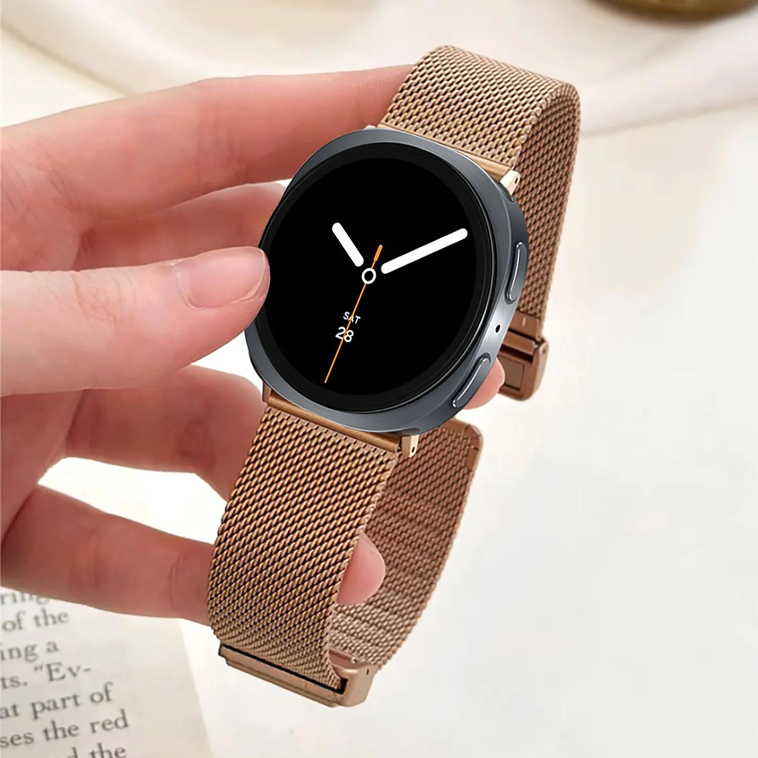 Elegant Milanese Magnetic Watch Band Bracelet in Stainless Steel