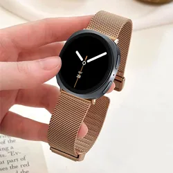 Elegant Milanese Magnetic Watch Band Bracelet in Stainless Steel - Galaxy Ultra Band (Rose gold)