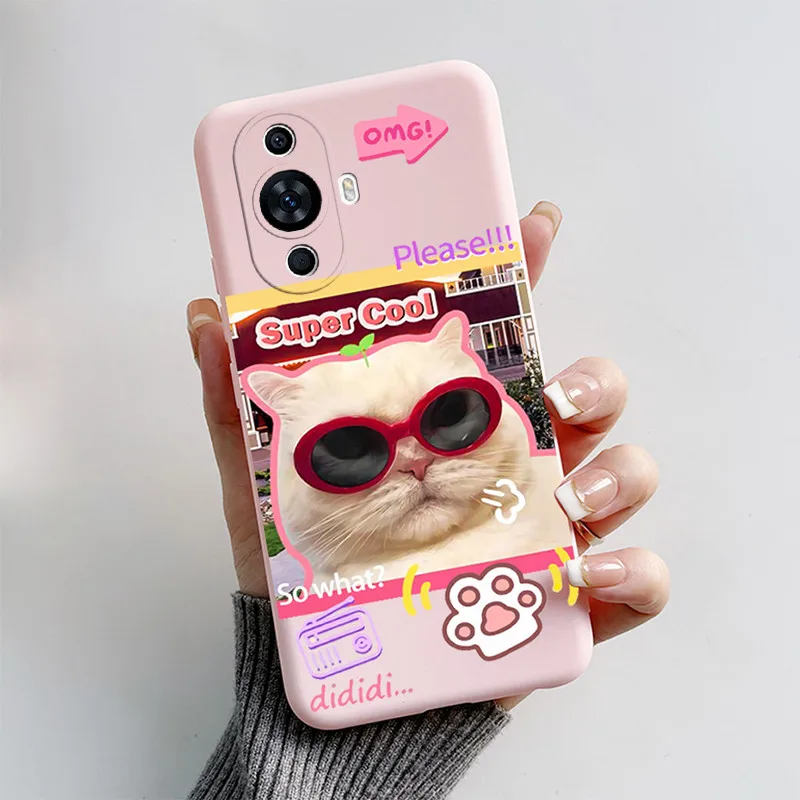 Cute Cat & Puppy Dog Soft Silicone Phone Case - Cartoon Design Cover for 6.7 and 6.78 Smartphones