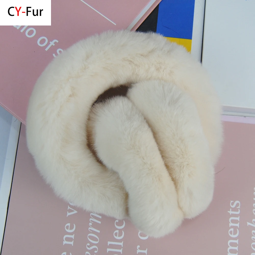 Real Rex Rabbit Fur Earmuffs Woman Rabbit Fur Earmuff Christmas Gift Plush Earflap Winter Warm Earmuffs Unisex warm earmuffs,fur earmuffs
