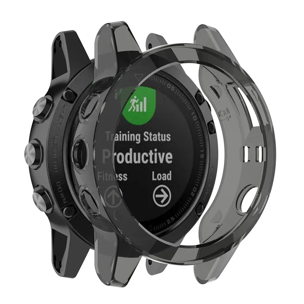 Soft TPU Case for Garmin Fenix 6 6S 6X 5 5S 5X Plus Case Cover Silicone Protective Sleeve for 6 Pro 6S Pro 6X watch screen protector case watch protective case watch cover watch protective cover tpu protective case watch accessory