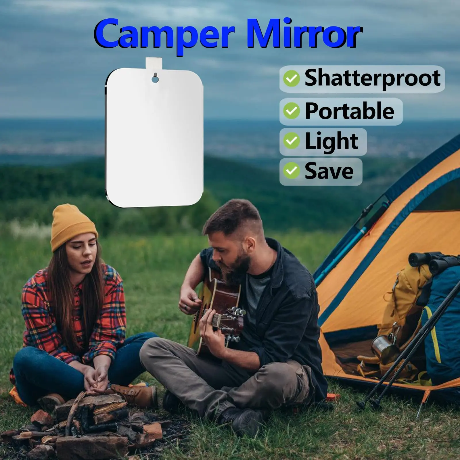1pcs Acrylic Mirror With Wall Suction Shower Mirror For Man Shaving Women Makeup Portable Travel Bathroom Accessories 3