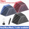 30pcs/50pcs/100pcs 3.4mm Fountain Pen Ink Cartridges School Office Supplies Pen Cylinders Black Blue Red Colors Available 1
