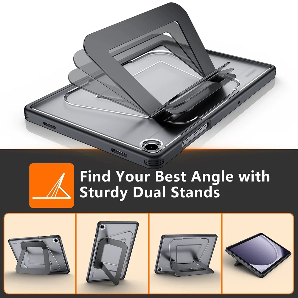 Ultra Thin Adjustable Stand Tablet Case with Pencil Holder