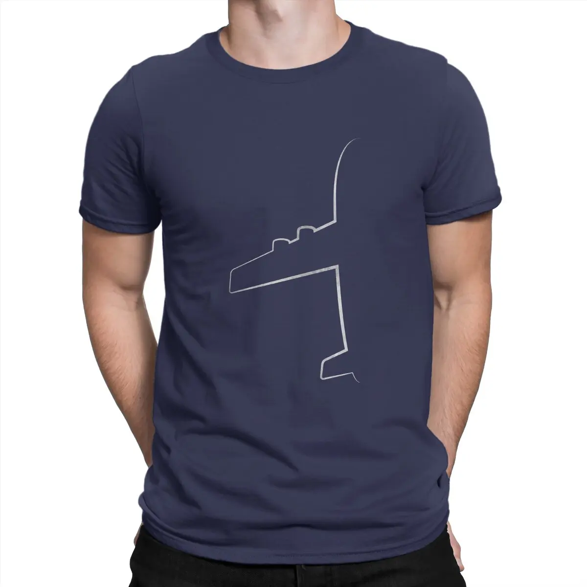 thumbnail image 1 of Camisetas de piloto de avión para hombre, camisetas increíbles para amantes de los aviones, camisetas de manga corta con cuello redondo, ropa de algodón, 1 of 7