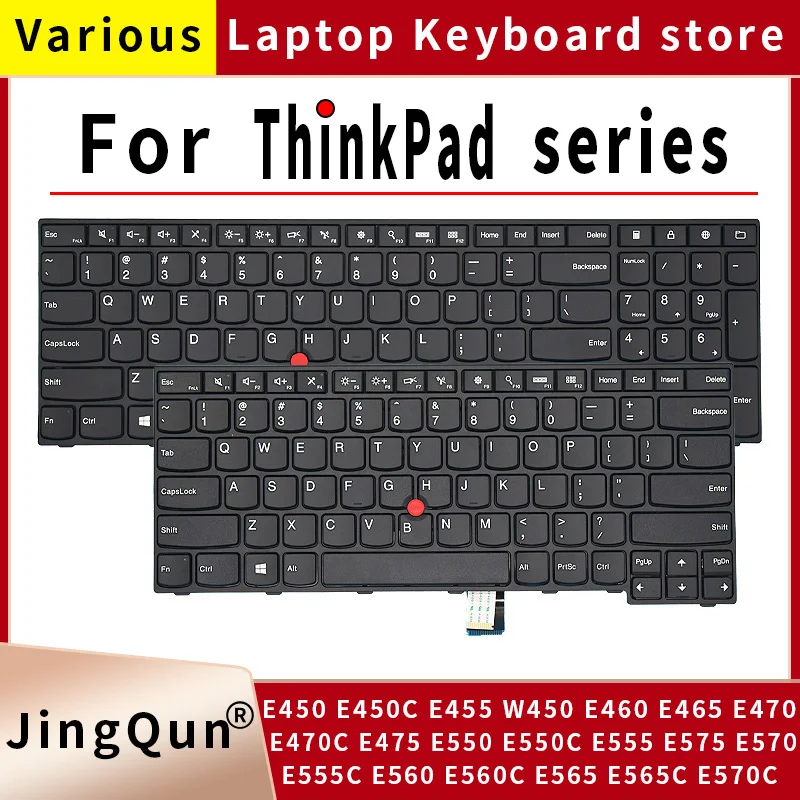 Teclado do Portátil para Lenovo Thinkpad E450 E455 W450 E460 E465 E470c E475 E550c E555c E560c E565c E570c E575 E570 Novo