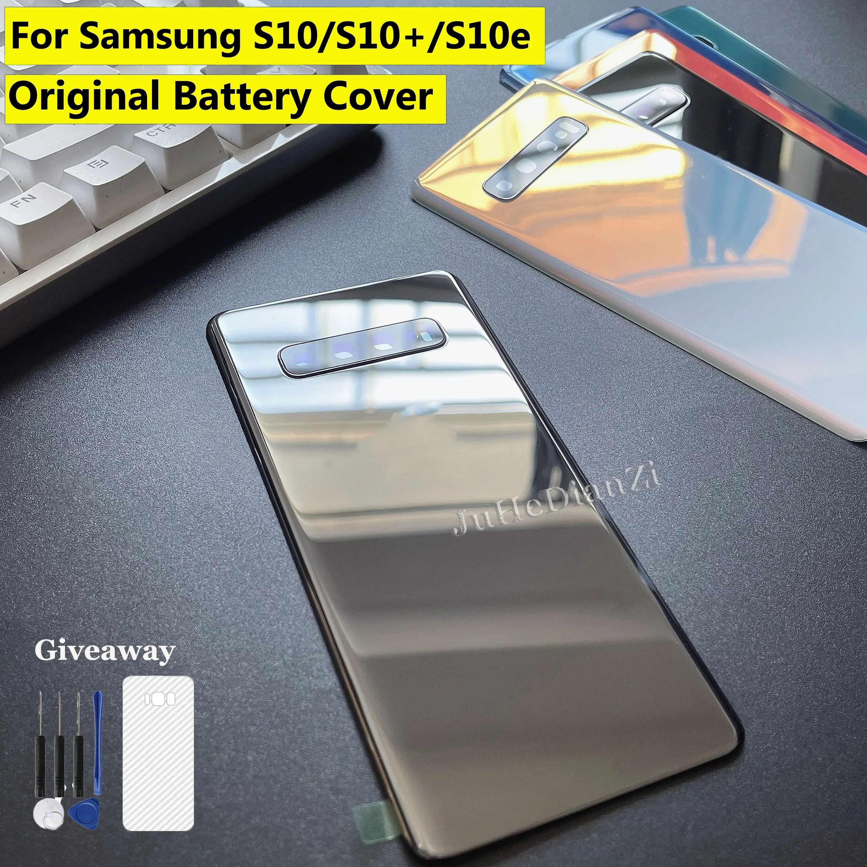 Per Samsung Galaxy S10 S10 Plus S10E Coperchio Della Batteria In Vetro Posteriore Custodia Per Porta Posteriore Per Samsung S10 S10 + S10E Cover Poste
