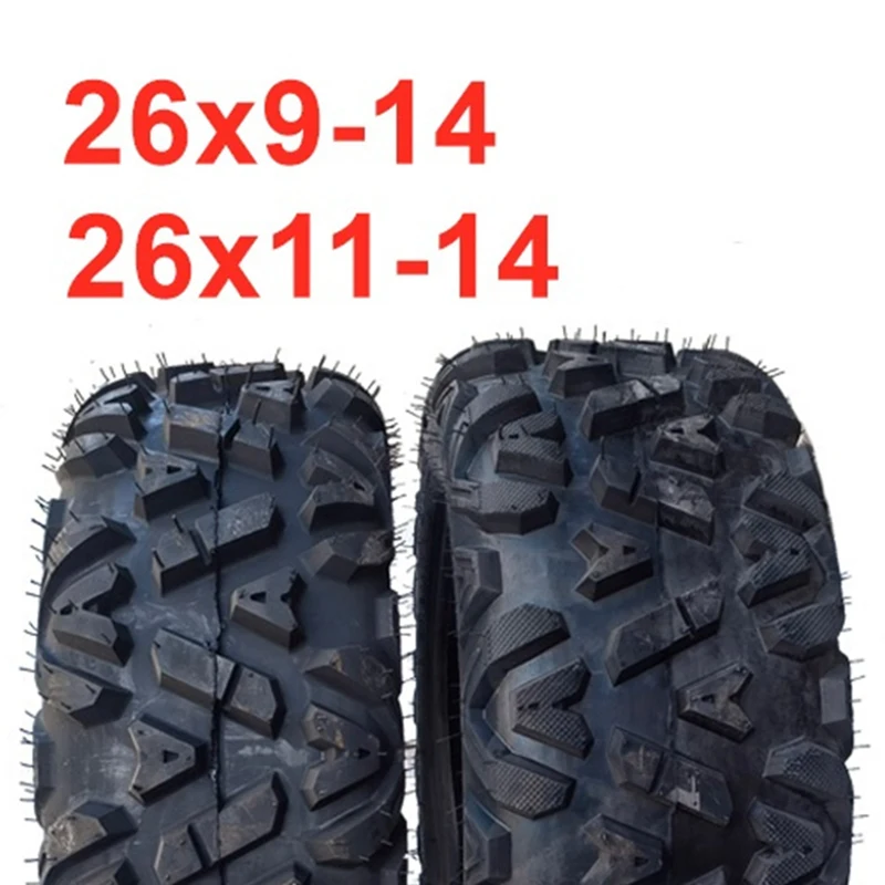 

High Quality 26X9-14 Front and 26X11-14 Rear Tire Tubeless Tire Vacuum Tire for 4x4 ATV Go Kart Tire
