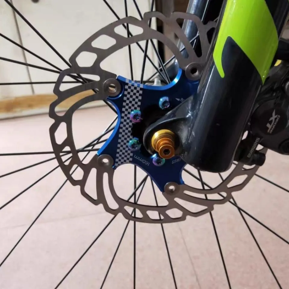 Fahrrad-Scheibenbremsscheibe Schwimmend 160mm - Edelstahl & Alu Für Mountainbikes (6-Loch)