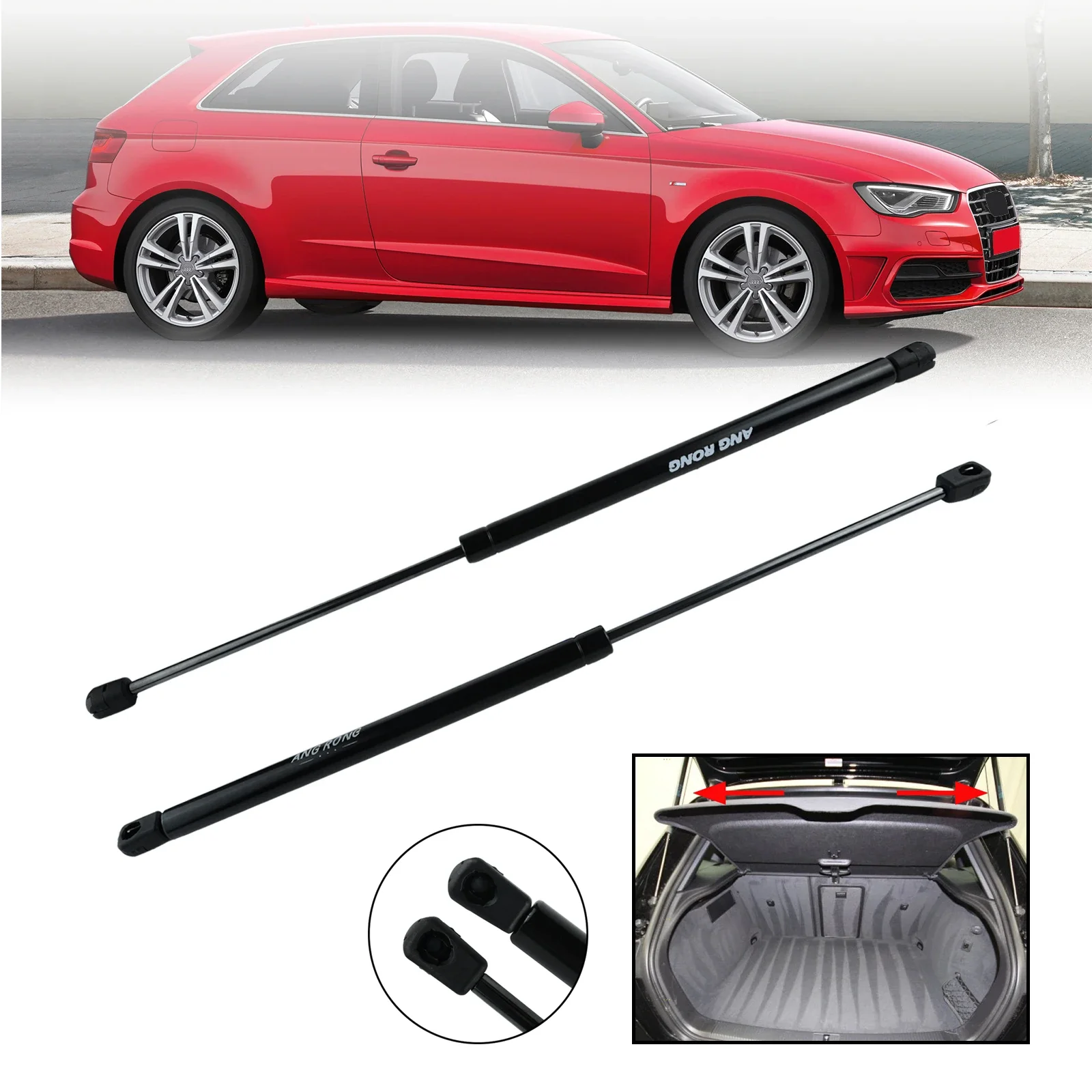 Tailgate Rear Boot Gas Struts Lifter 2x For Audi A3 8V1 8VK 2012-21 HB 8V3827552 boot gas struts,tailgate boot lifter,car trunk lifter,trunk gas spring