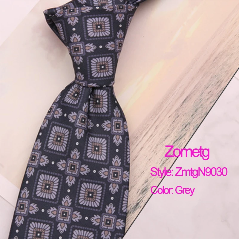 

9cm Tie For Men Neckties Women Ties Fashion Printing Ties For Men Zometg Necktie business Tie