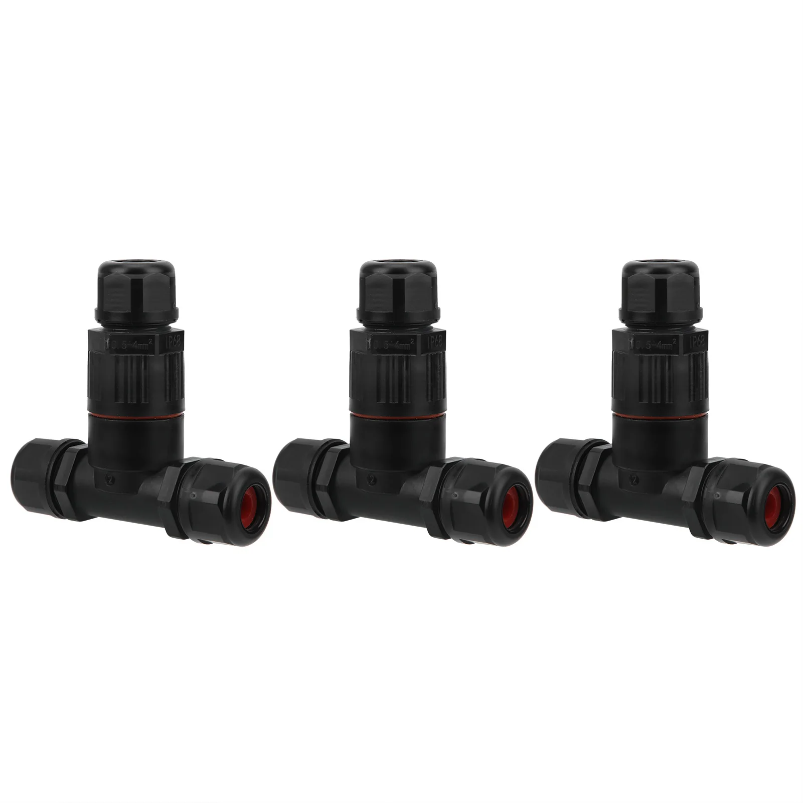 Description Picture 4 of item3Pcs IP68 Waterproof Connector Electrical Cable Connector 3 Way T Shape Outdoor Industrial Accessories
