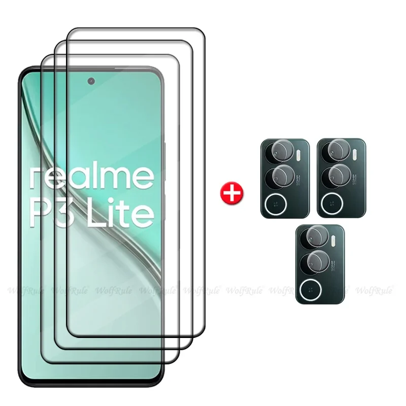 6-in-1 Tempered Glass Full Cover Screen and Lens Protector
