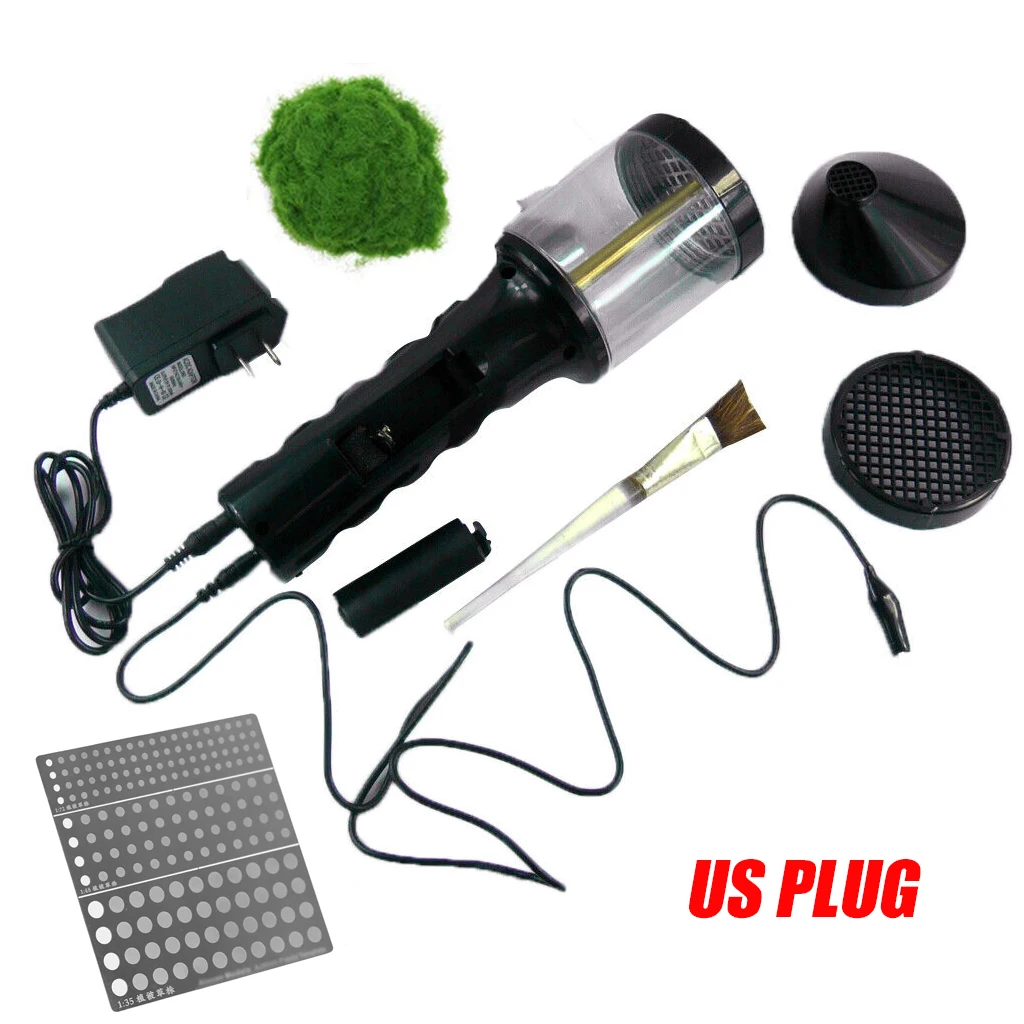 

Portable Electrostatic Flocking Machine Static Grass Applicator Scenic Modelling Grass Master with Panel Mini Flocking Machine