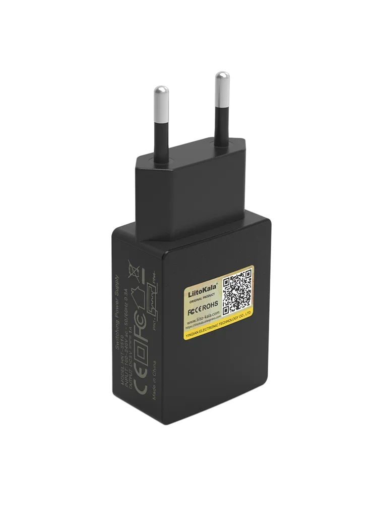 LiitoKala USB 휴대용 플러그, LII-S2 S4, CH, C2, Lii100, Lii202, Lii402 충전기, 범용 EU, US, UK 플러그, 5V 2A