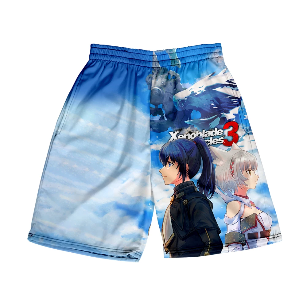 Xenoblade Chairs 3 Merch Summer Women/Men Elastico In Vita Streetwear Shorts Kawaii Beach Shorts Muslimah 3 Pants