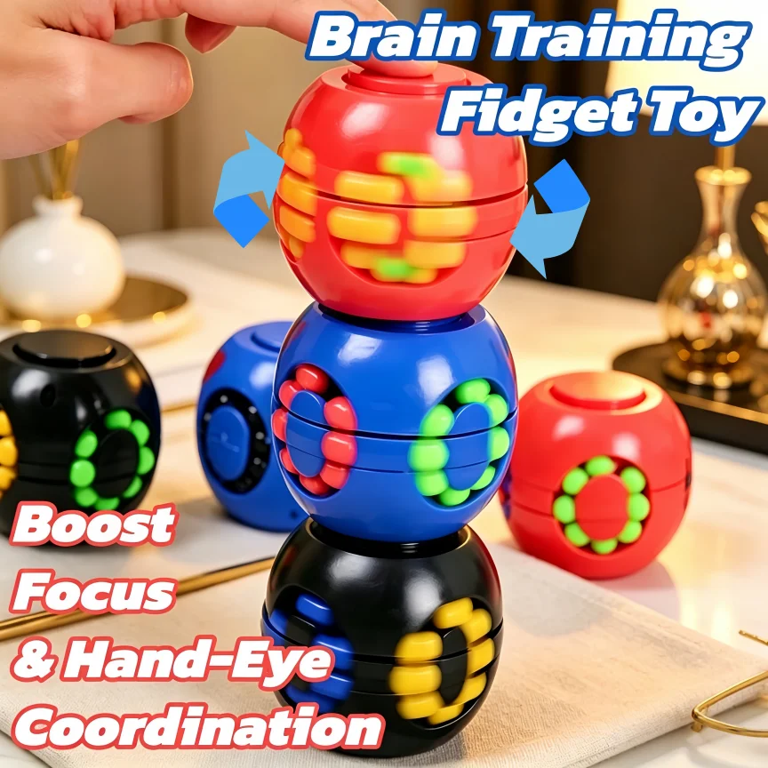Multi-Function Fidget Cube Stress Relief Sensory Puzzle Toy