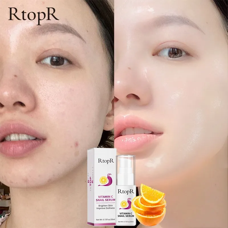 Face Serum Anti Wrinkle Firming Bright Repair Essence Treatment Snail VC Collagen Rich In VitaminC Skin Care Products_voghion.com