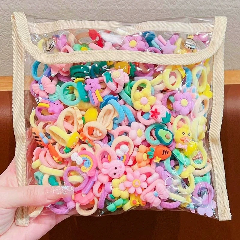 Hair band rubber band children tie hair rope baby girl