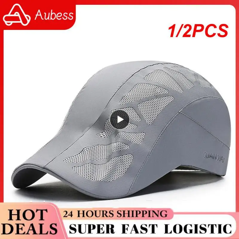 

1/2PCS Unisex Sun Hat Running Breathable Lightweight Wear Resistant Mesh Outdoor Sports Sun Hat for Daily Life