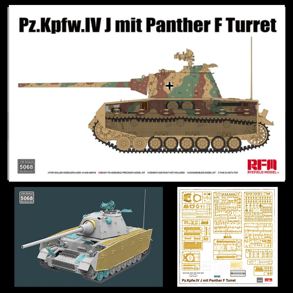 

[Ryefield Model] RFM RM-5068 1/35 Pz.Kpfw.IV J mit Panther F Turret