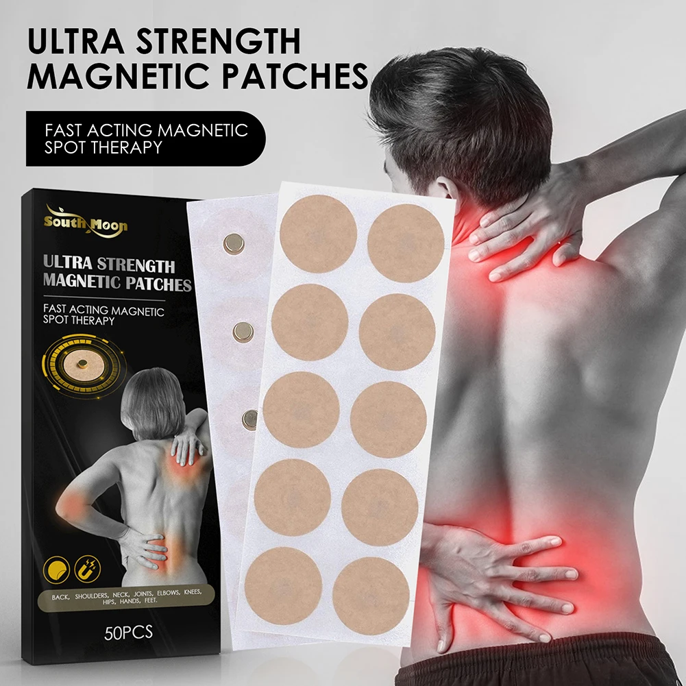 200-50pcs/Box Magnetic Acupoint Patches Magnet Acupuncture Therapy Plaster Care Body Pain Relief Stickers Beauty Health Care