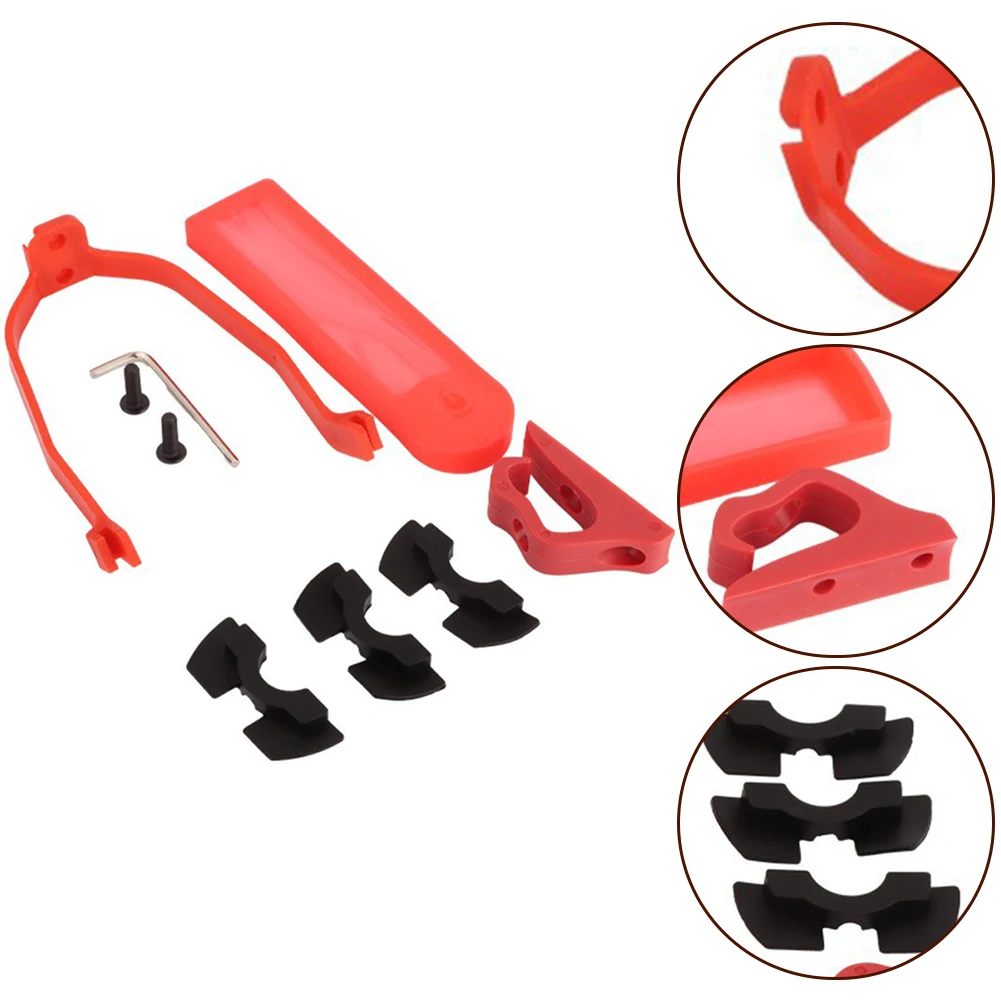 

1set*Electric Scooter Rear Fender Bracket Silicone Case Hook Set Plastic Electric Scooter Accessory Parts For Xiaomi M365 Pro