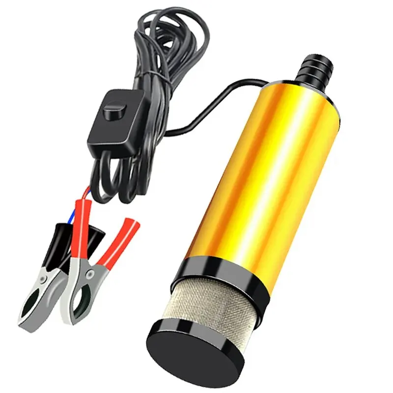 Car Electric Oil Pump 51MM 38MM 12V 24V For Pumping Diesel Oil Water Submersible Aluminum Alloy Shell Fuel Transfer Pump