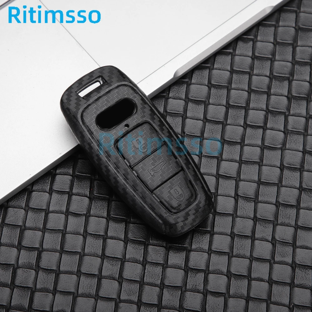 Car Key Case Cover For Audi A3 A4 B9 A6 C8 A7 S7 4K A8 D5 S8 Q7 Q8 SQ8 E-tron