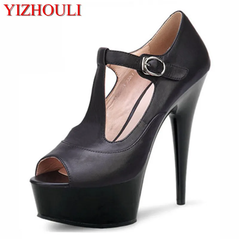 

Sexy stiletto heels 15cm new summer open toe stage shoes, summer banquet catwalk high dance shoes