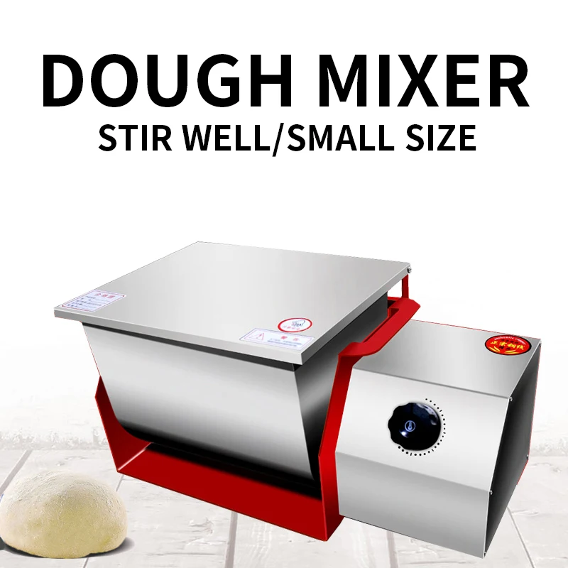 3KG (flour) Electric Dough Kneading Machine Dough Mixer Stainless Steel Flour Mixer Pasta Stirring Food Making Bread