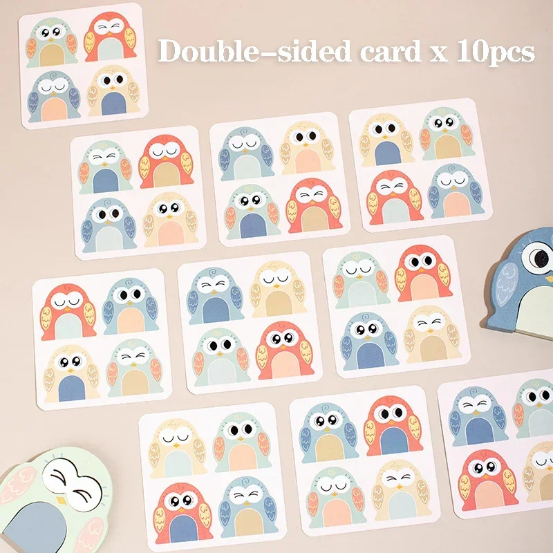 3D Wooden Cartoon Animals Cognitive Puzzles For Kids Children's Wooden Puzzles Toys Colors Shapes Baby Educational Toys Game