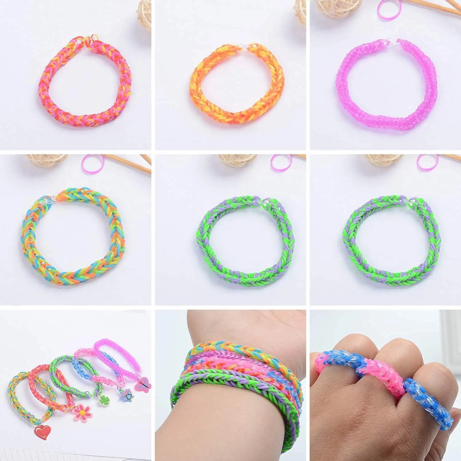 Elastic Rubber Band Refill Kit for DIY Knitting and Crafting