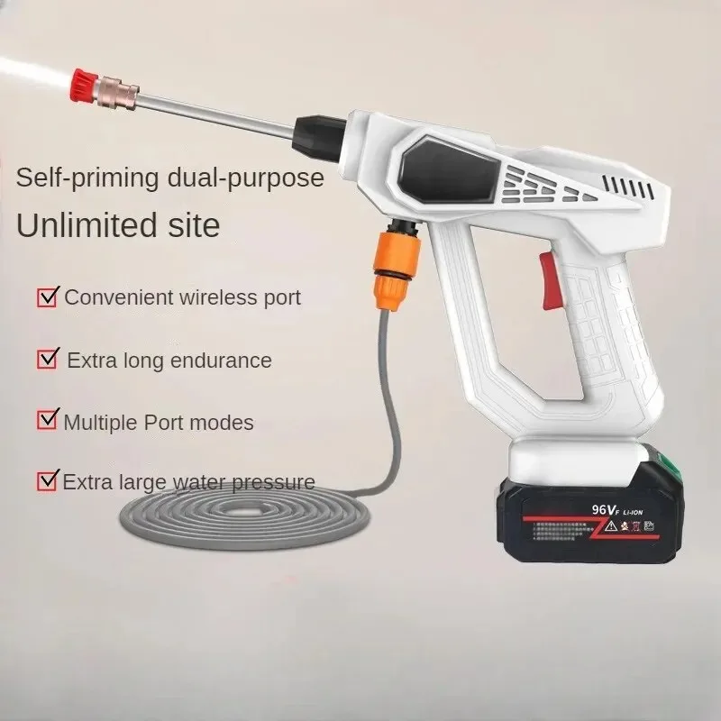 Tp 300W 30Bar Wireless Car Washer High Pressure Car Wash Spray Water Gun Portable Car Washing Machine for Car Home Clean 2