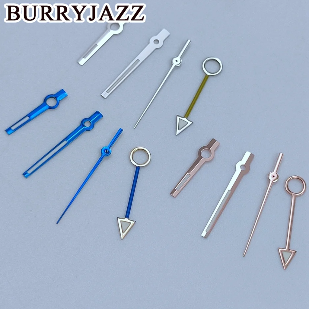 BURRYJAZZ NH35 NH36 NH38 7S26 7S36 4R35 4R36 Watch Hands Silver Gold Rose Gold Blue Red Green Purple Hands Green Luminous