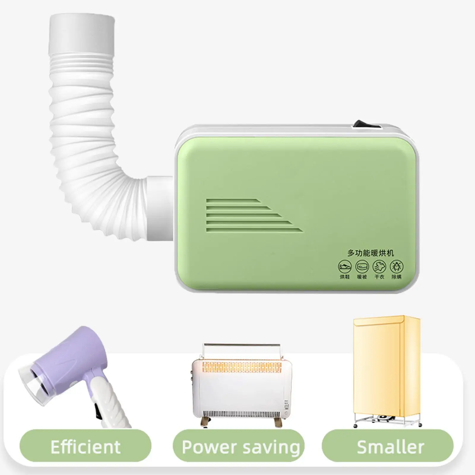

Household Dryer Quick Drying Save Space Foldable Low Noise Multifunction for Camping Dorm Apartments Bathroom Holiday Gifts