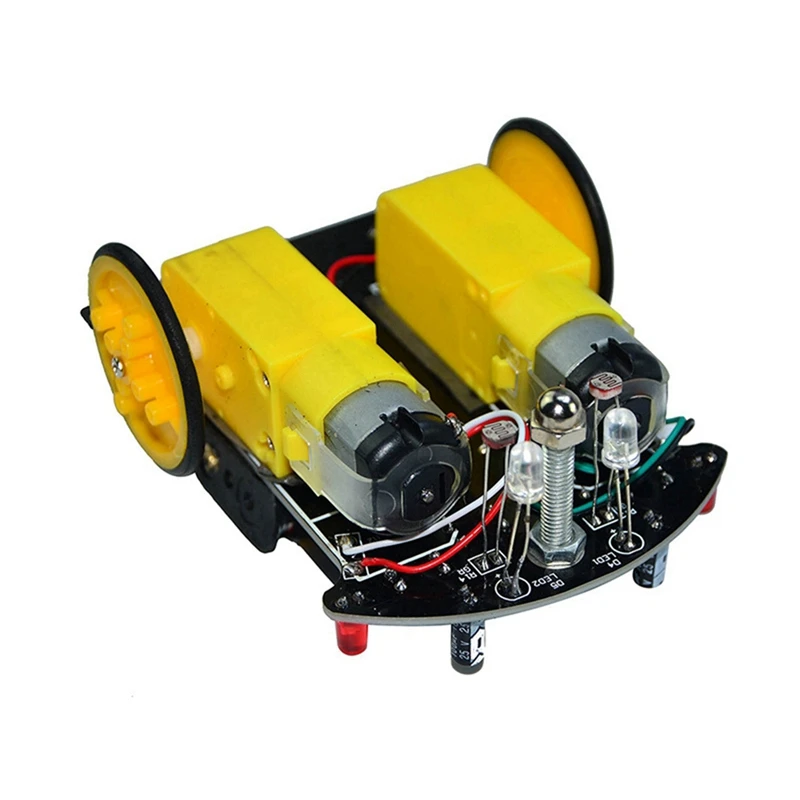 WDT2-1 DIY Intelligent Tracking Line Smart Car Kit With TT Motor DIY Soldering Project Smart Patrol Automobile Parts 2
