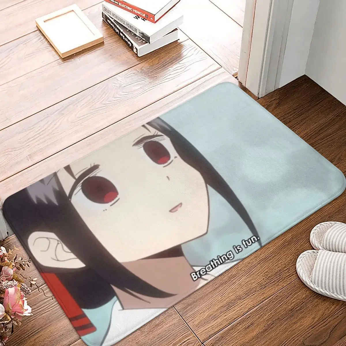 

Коврик для ванной Kaguya Shinomiya, дышащий веселый коврик, домашний коврик, кухонный ковер для балкона