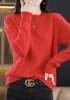2023 New Cashmere Sweater Women O-Neck Pullover Autumn /winter Casual Knit Tops Solid Color  Cashmere Sweater Women 3