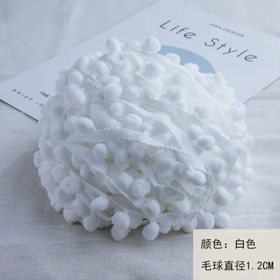 Vibrant Mini Pom Pom Lace Trim for Creative DIY Projects
