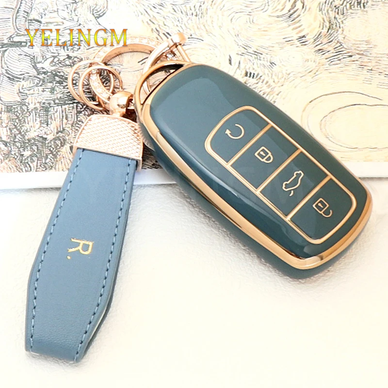 BOLNEY Copertura della Cassa Chiave dell'automobile TPU per Chery Tiggo
